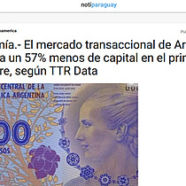 Economa.- El mercado transaccional de Argentina moviliza un 57% menos de capital en el primer trimestre, segn TTR Data